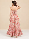 The Charlotte Dress in Red Toile model_back