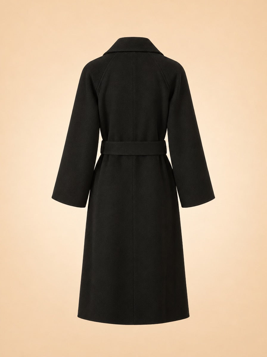 The Classic Wrap Coat ghost_back