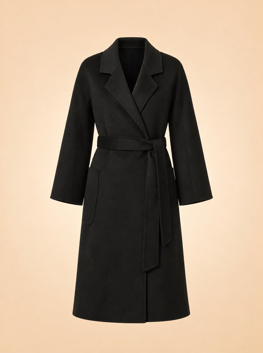 The Classic Wrap Coat ghost_front