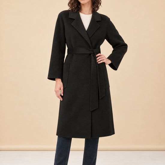 The Classic Wrap Coat model_front_3