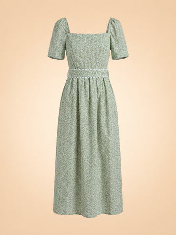 The Grayson Dress in English Ivy ghost_front