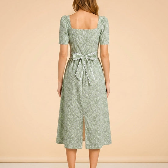 The Grayson Dress in English Ivy model_back