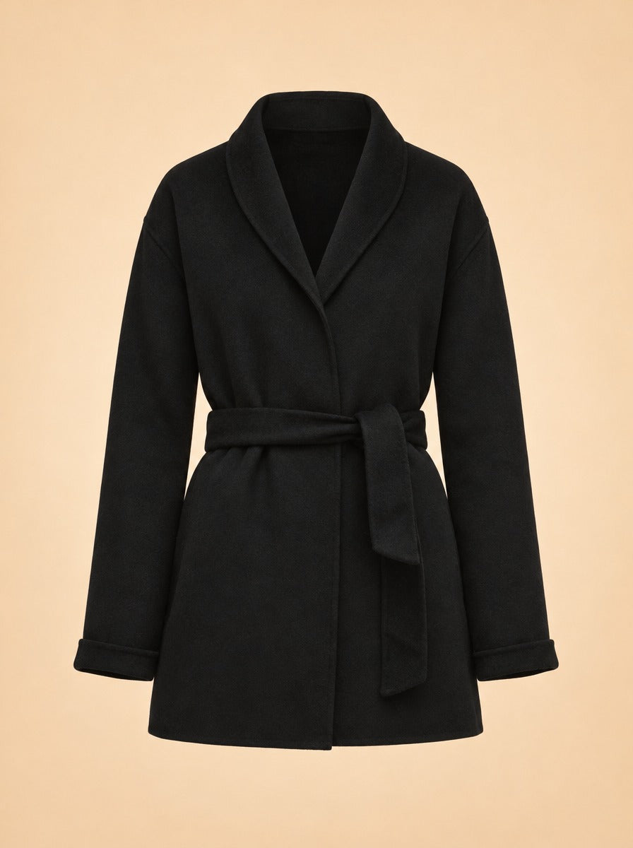 The Jasper Wrap Coat ghost_front