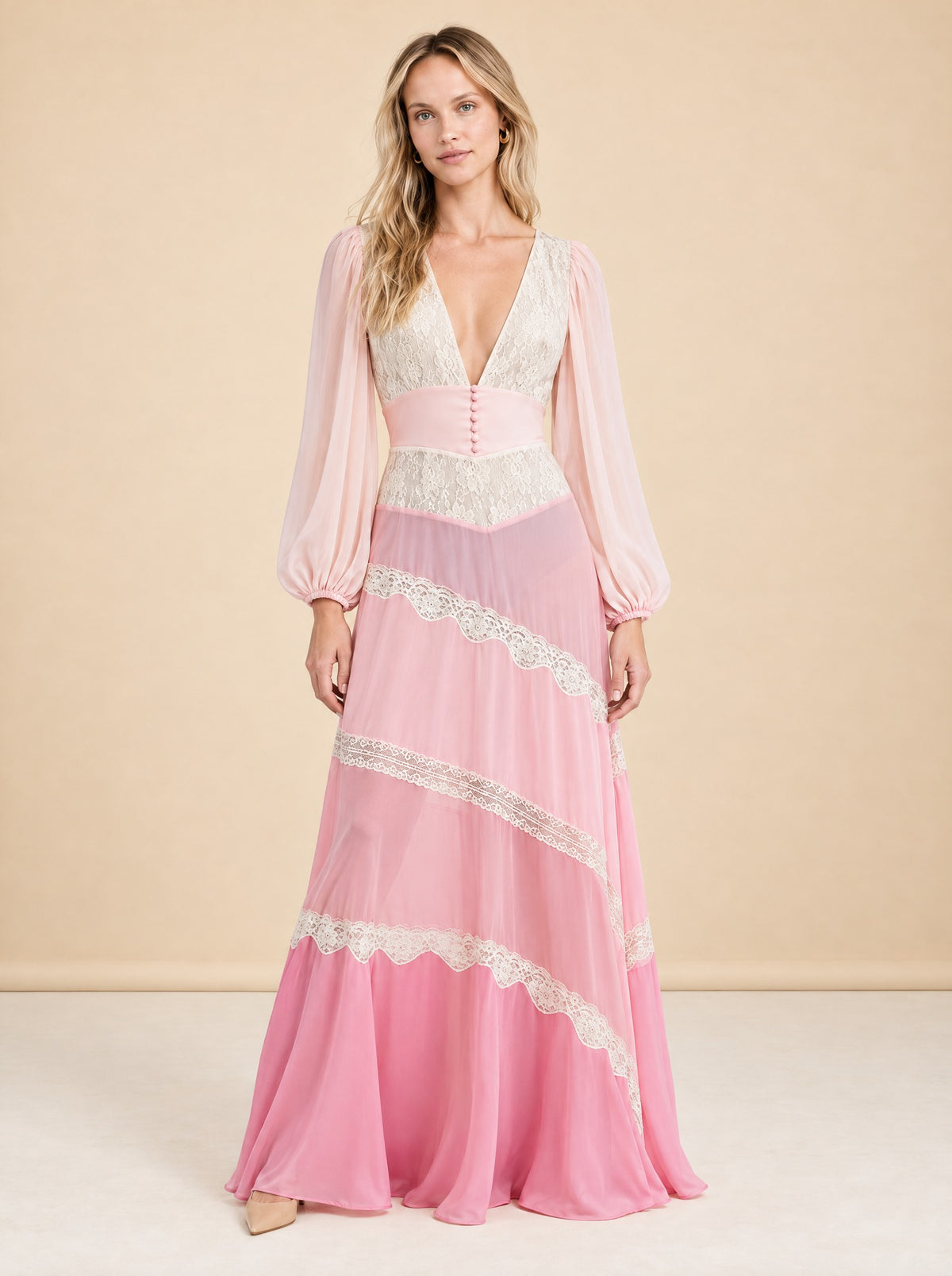 The Kinsler Dress model_front_3