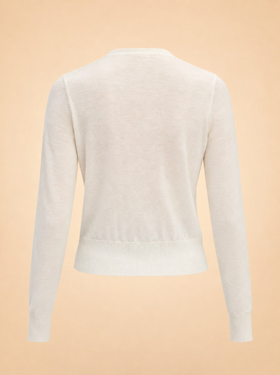 The Take a Bow Cardigan ghost_back
