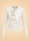 The Take a Bow Cardigan ghost_front