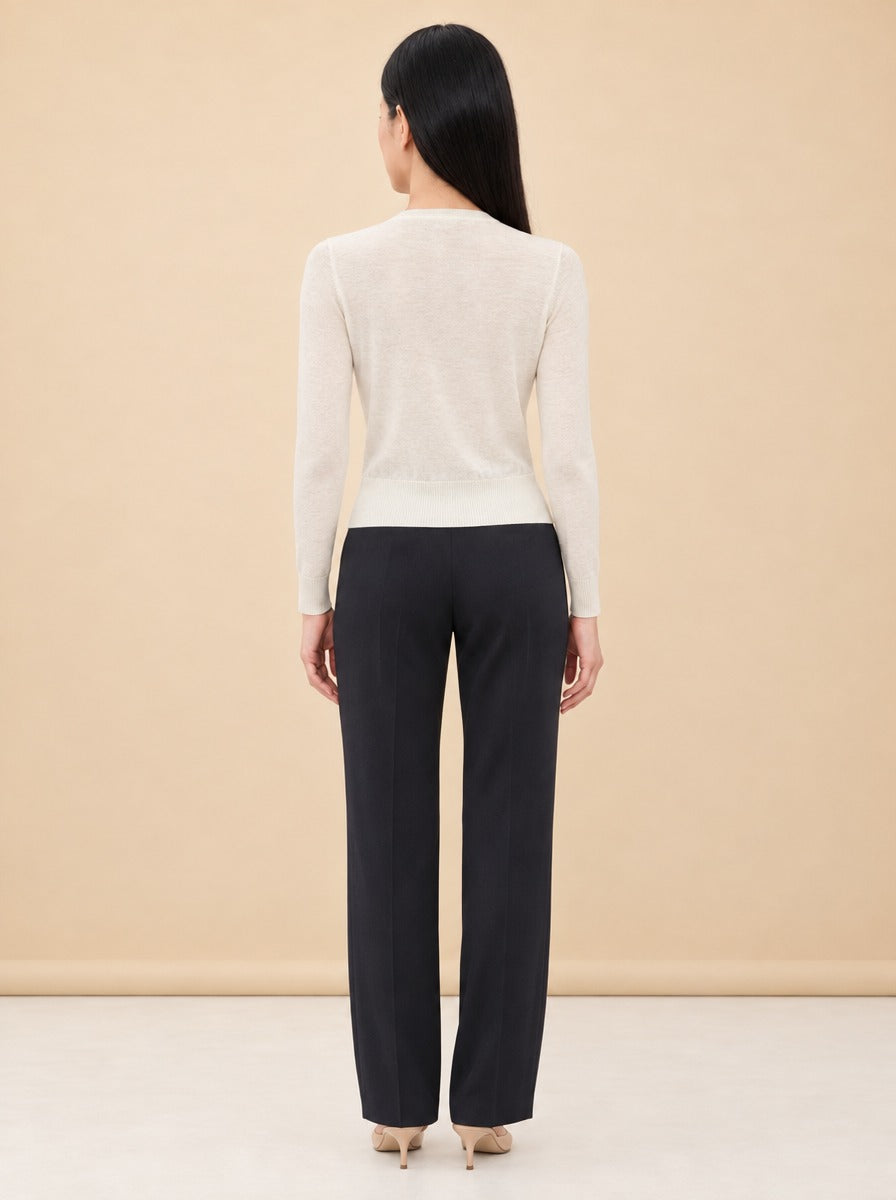 The Take a Bow Cardigan model_back