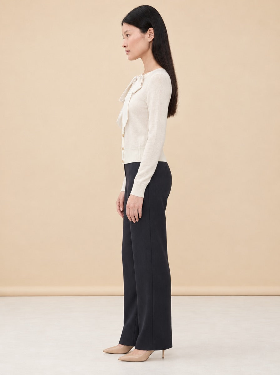The Take a Bow Cardigan model_side