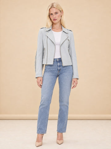 Tina Washed Leather model_front
