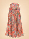 Torin Pleated Maxi Skirt ghost_front