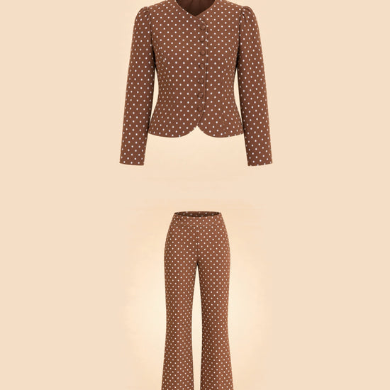Cocoa Dot Vreeland Top & Sabrina Pant Set