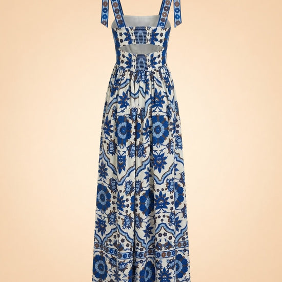 Tula Floral Cotton Poplin Maxi Dress