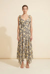 Floral-Print Midi Dress