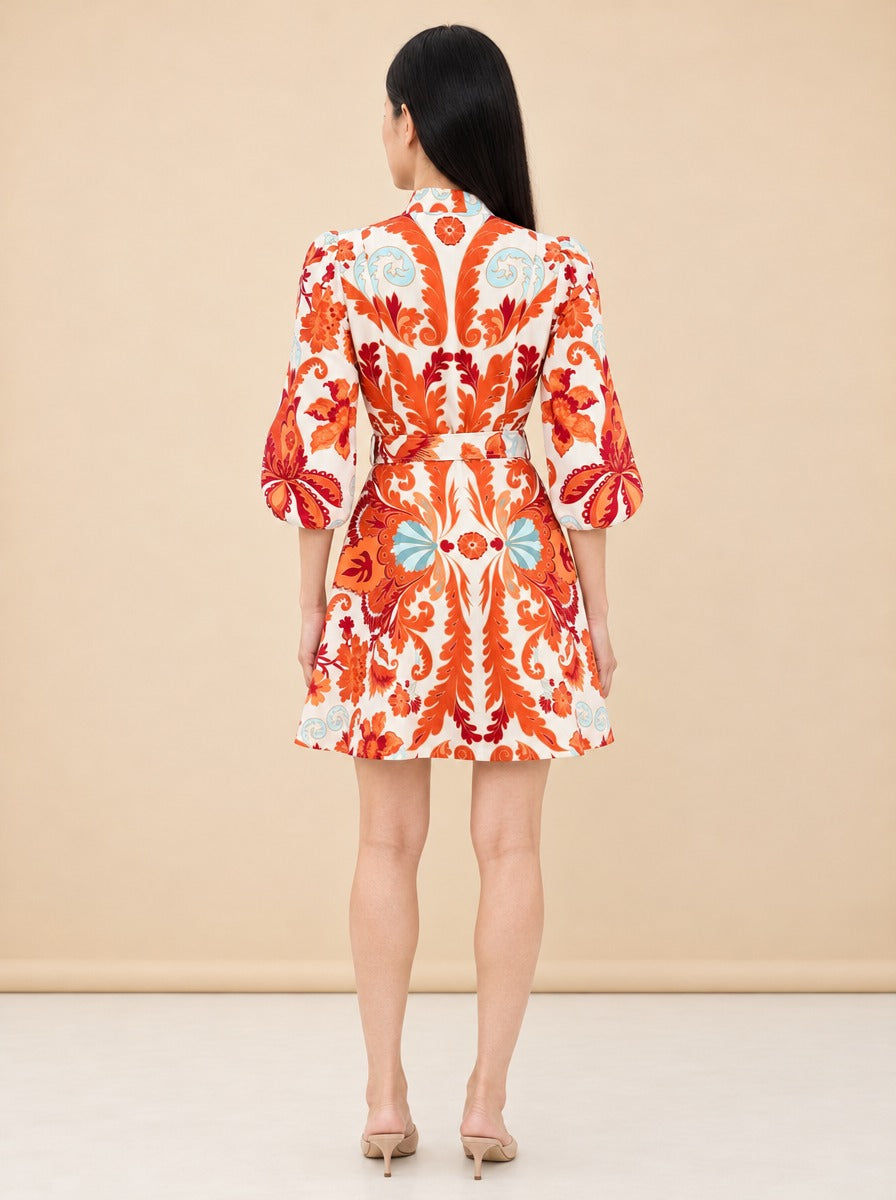 Valencia Mini Dress model_back