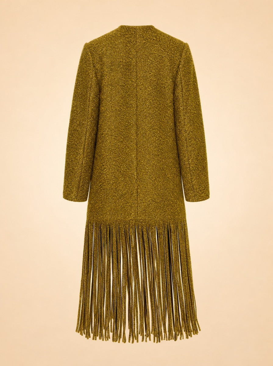 Vero Fringe Coat ghost_back
