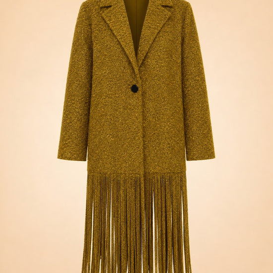 Vero Fringe Coat ghost_front