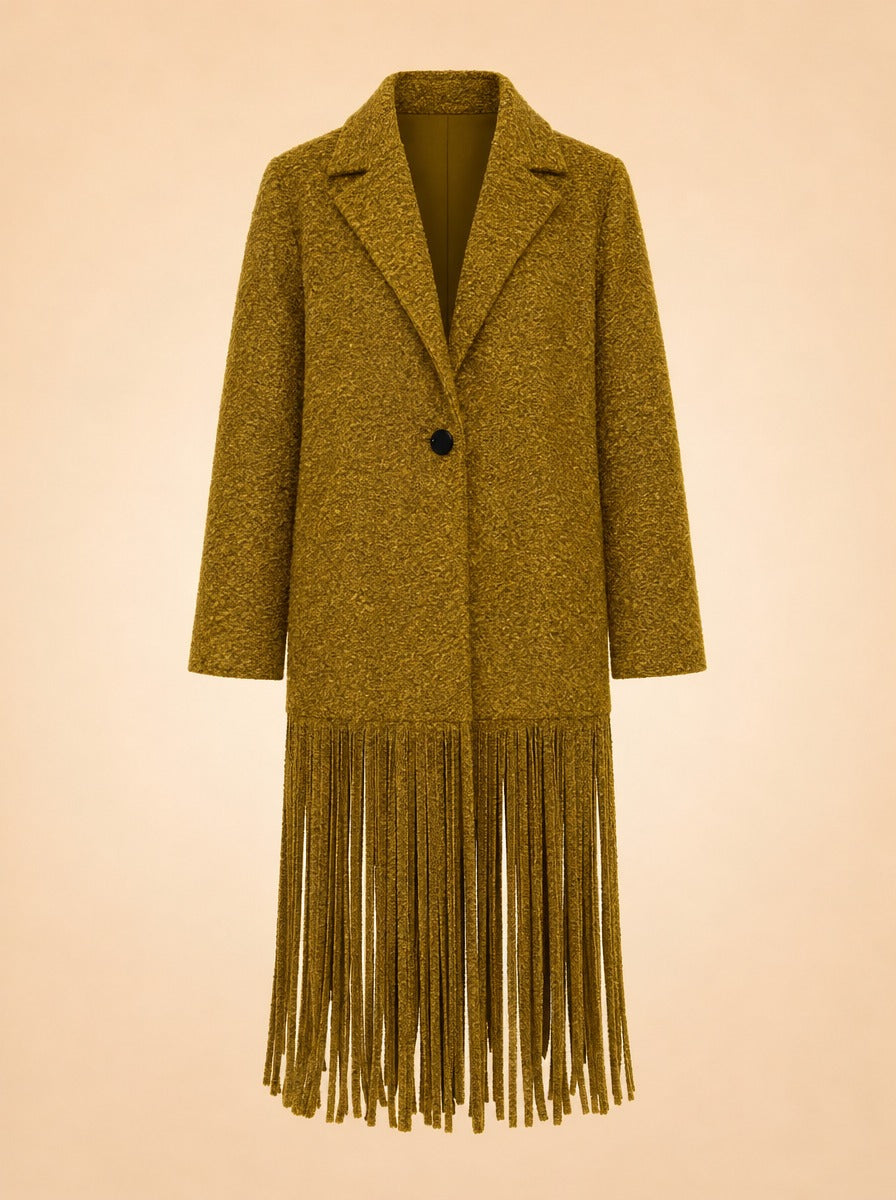 Vero Fringe Coat ghost_front