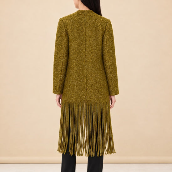 Vero Fringe Coat model_back