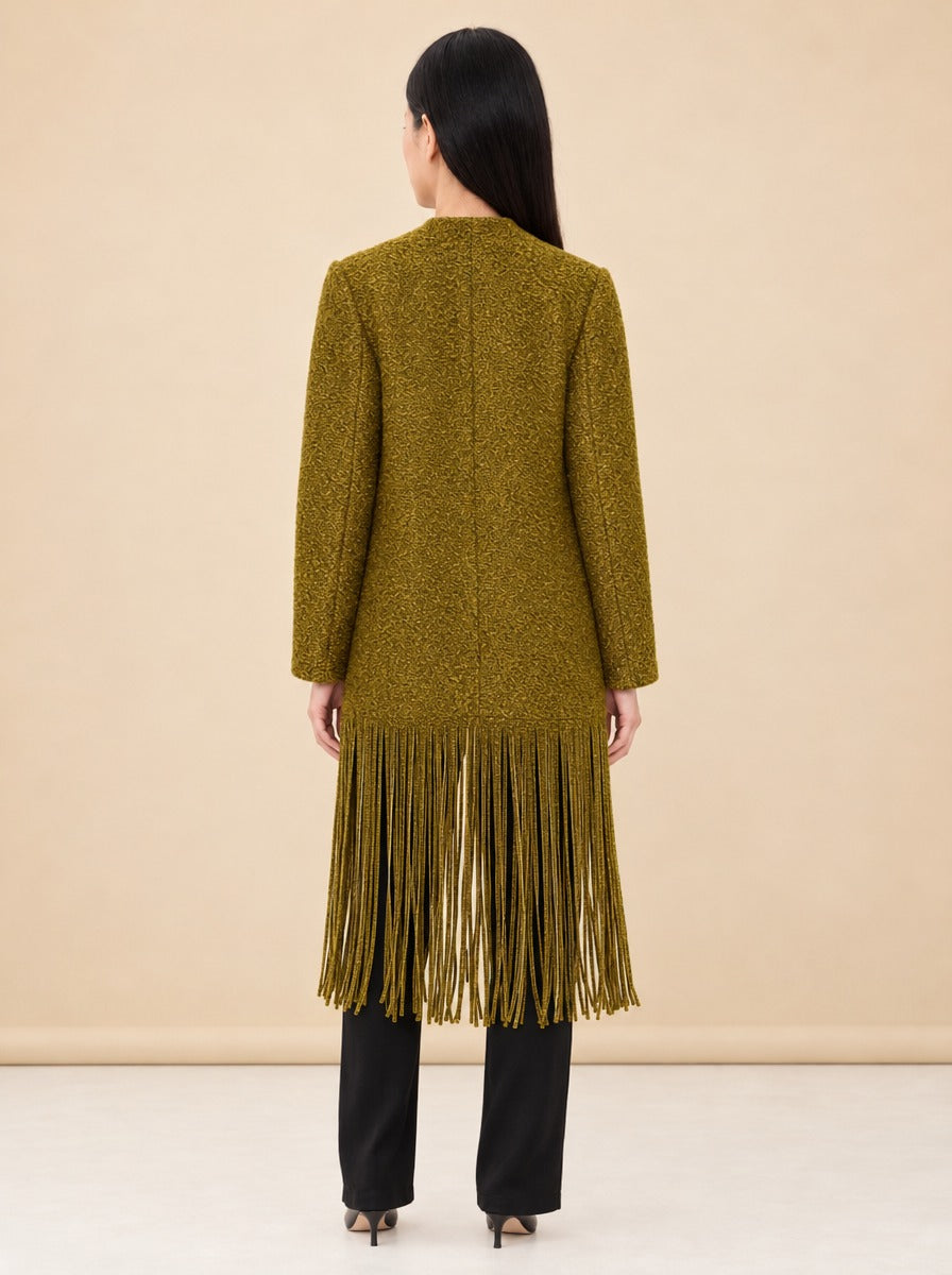 Vero Fringe Coat model_back