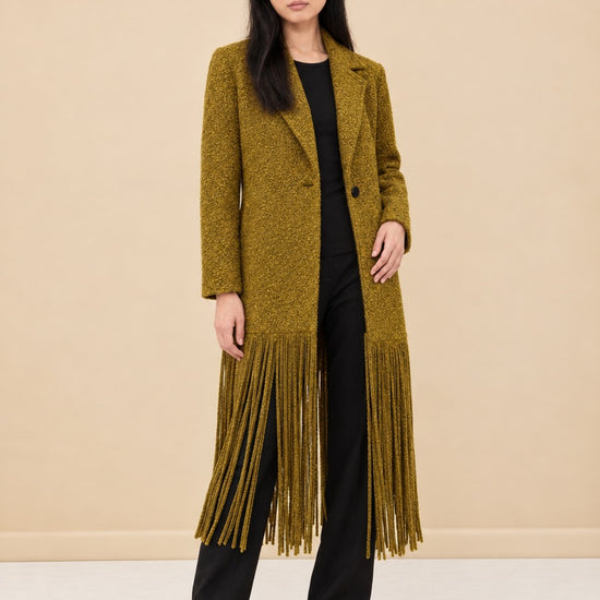 Vero Fringe Coat model_front