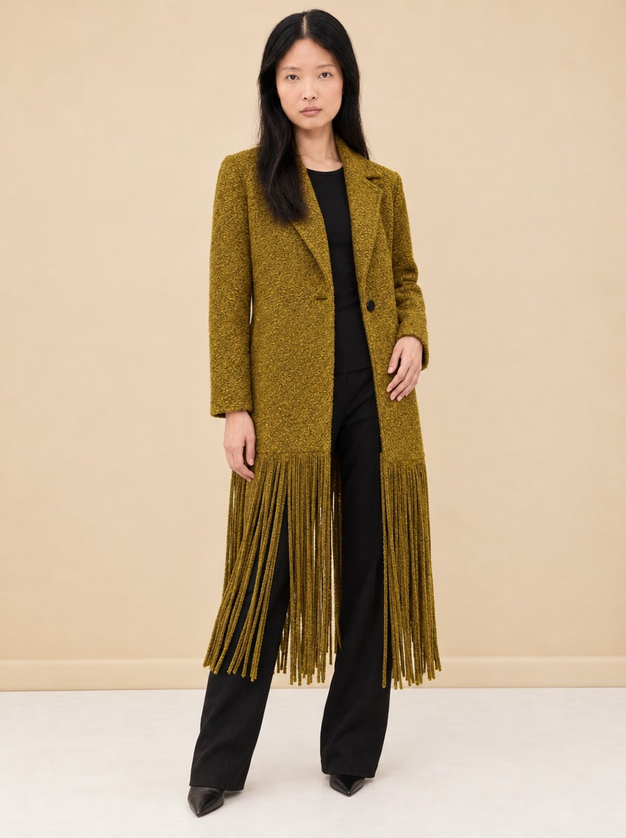 Vero Fringe Coat model_front
