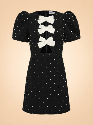Veronica Bows & Rhinestones Dress