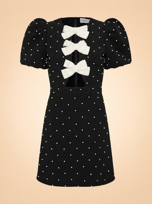 Veronica Bows & Rhinestones Dress