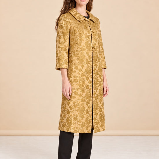 Vintage Brocade Coat Vintage Ladies Coat Is Made model_front_2