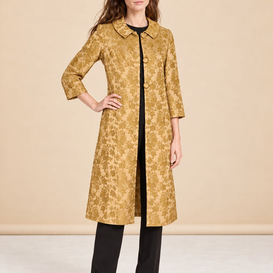 Vintage Brocade Coat Vintage Ladies Coat Is Made model_front_3