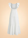 White Cotton Dress ghost_back