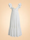 White Cotton Dress ghost_front