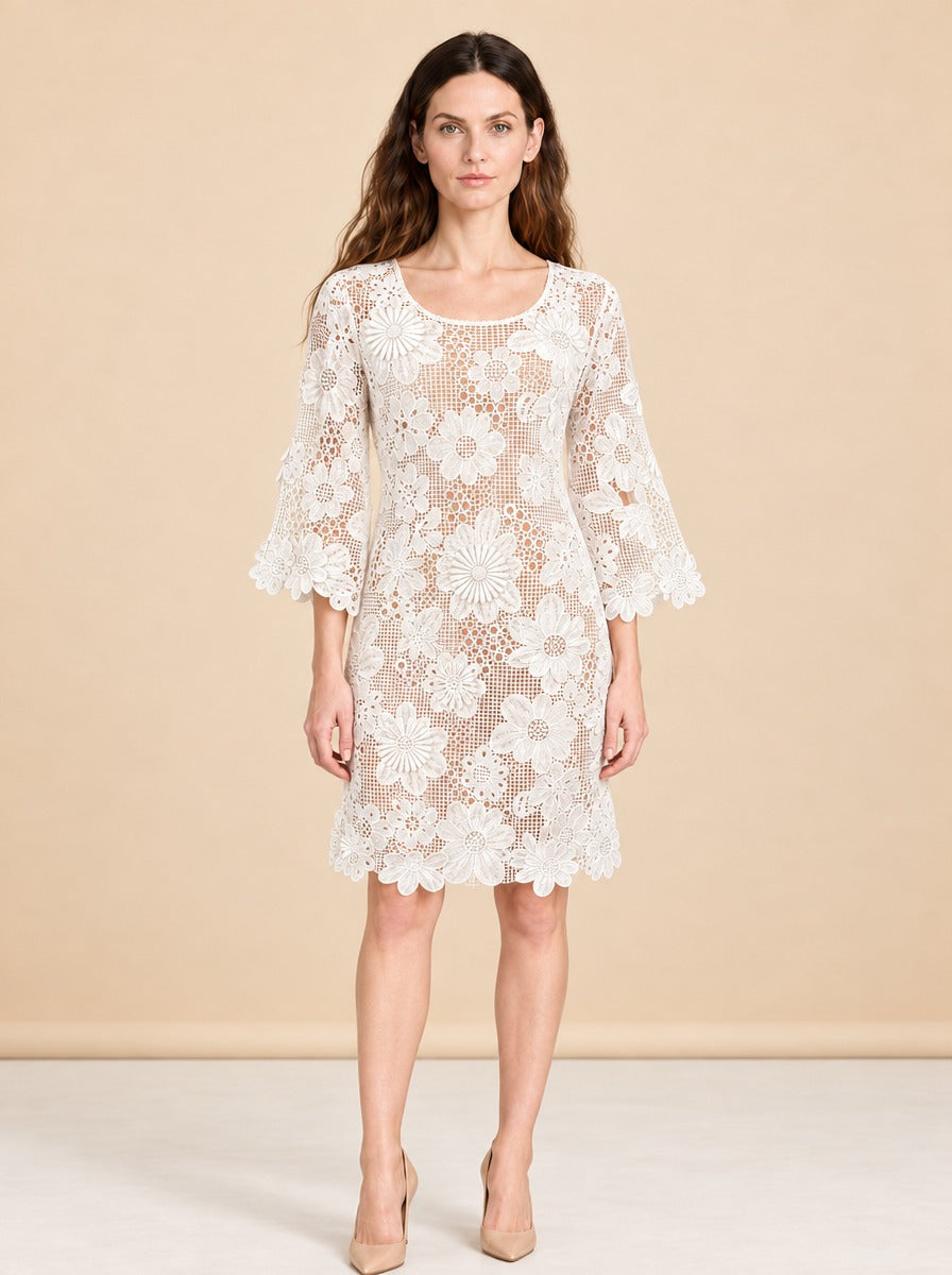 White Coverup model_front