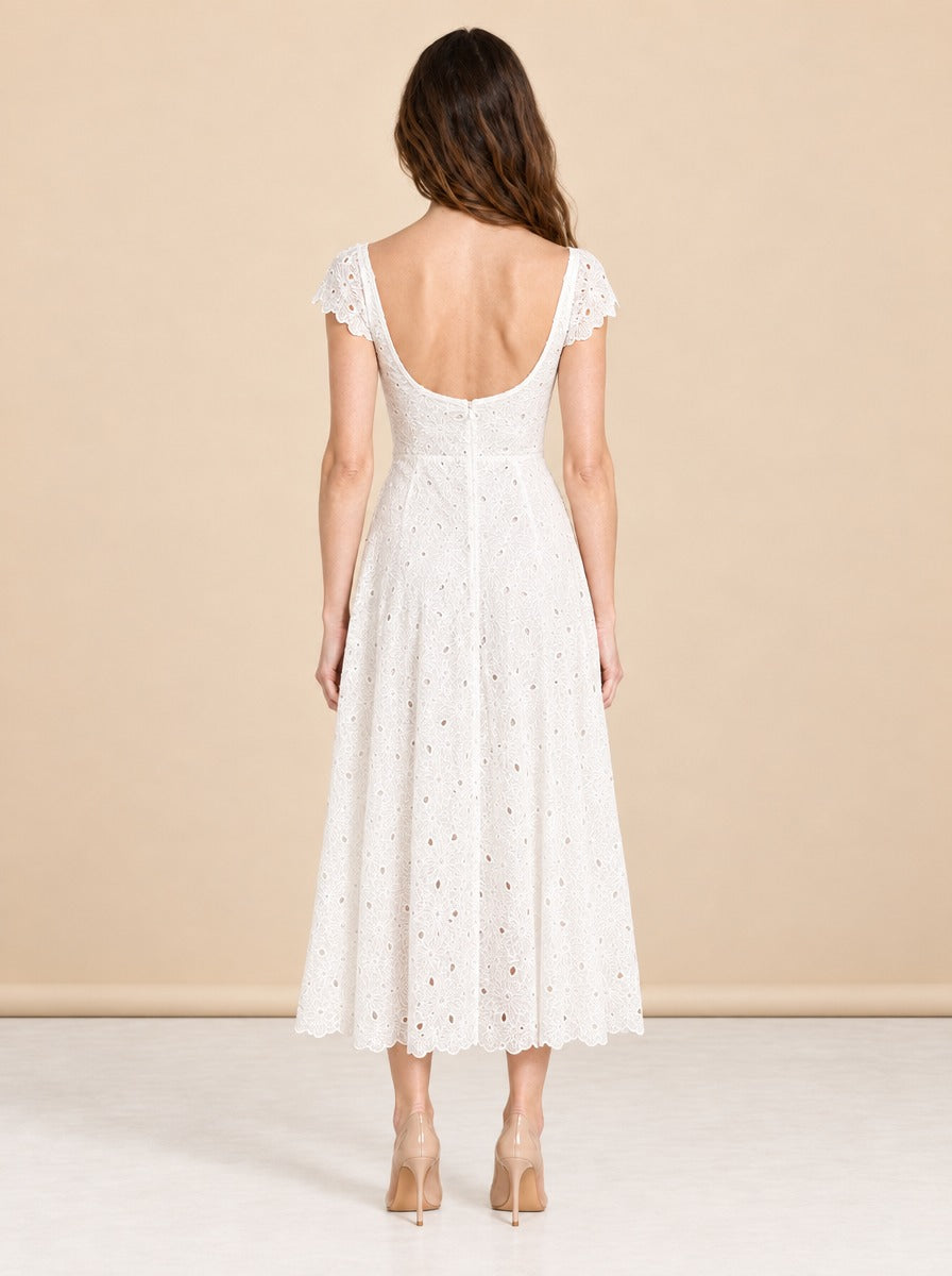 White Dress model_back