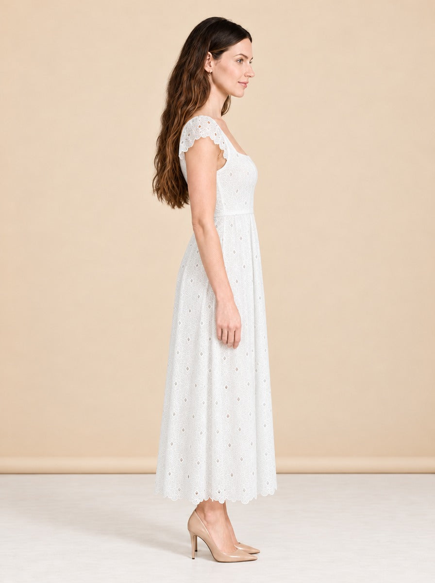 White Dress model_side