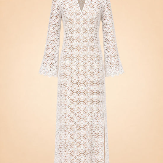 White Eyelet Coverup ghost_front
