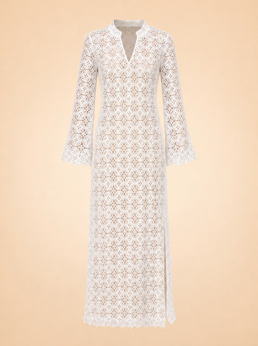 White Eyelet Coverup ghost_front