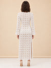 White Eyelet Coverup model_back
