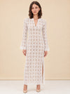 White Eyelet Coverup model_front