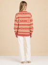 Wool Striped Sweater model_back
