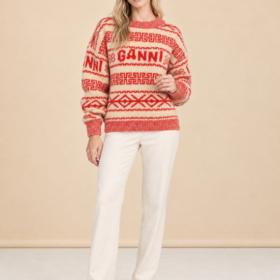 Wool Striped Sweater model_front_2