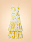 Wray Jacquard Cotton Tiered Dress