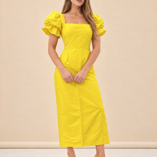 Yellow dress 2 model_front_2