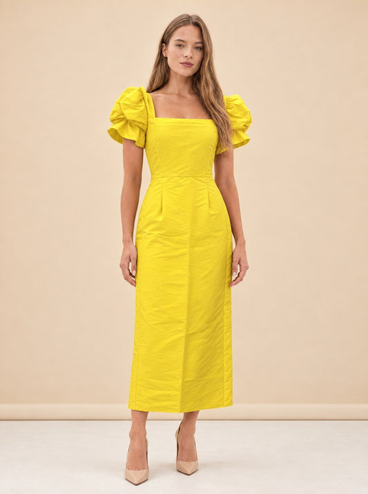 Yellow dress 2 model_front