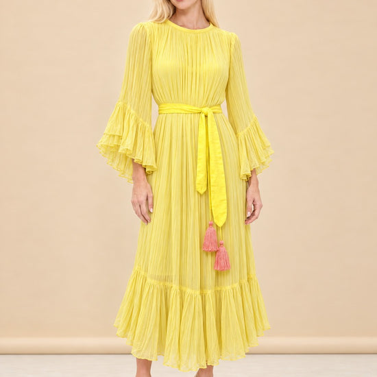 Yellow dress 3 model_front_2