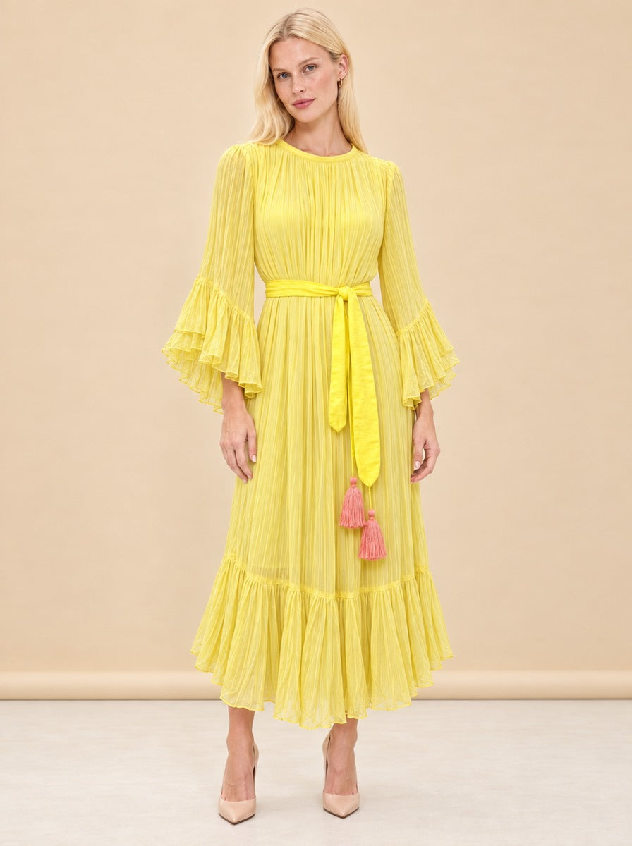Yellow dress 3 model_front_2