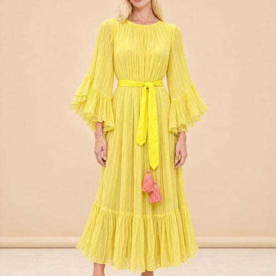 Yellow dress 3 model_front