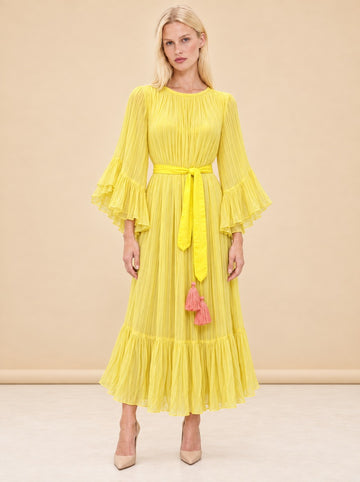 Yellow dress 3 model_front