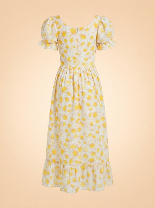 Yellow Floral ghost_back