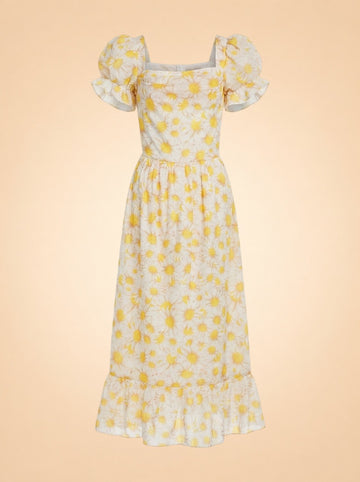 Yellow Floral ghost_front