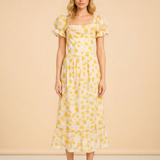 Yellow Floral model_front